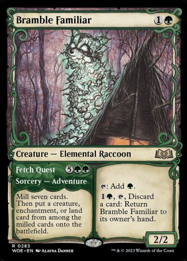 Bramble Familiar (showcase frame)